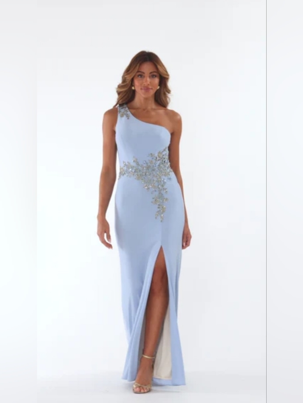 Embellished Soutache One-Shoulder Gown
Xscape Evenings. - Picture 2 of 10